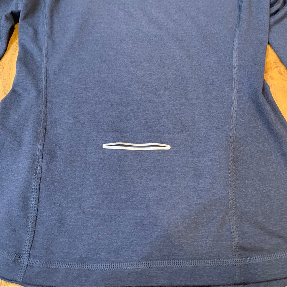 Brooks Blue Orange Long Sleeve Stretchy Hoodie XS - Picture 7 of 11